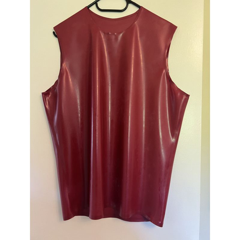 Sleeveless Tee - 0.4  metallic red XL