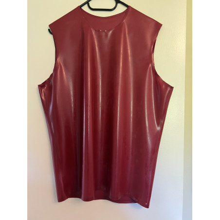 Sleeveless Tee - 0.4  metallic red XL